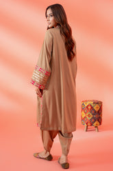 2-Pc Gripe Silk Shirt With Gripe Silk Tulip Shalwar CNP22-27-S-A